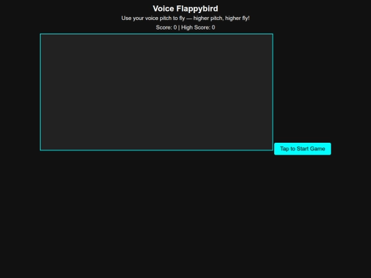 projects/Voice Flappybird screenshot