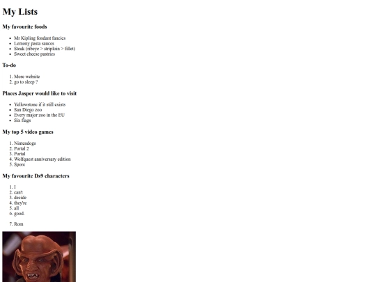 pages/lists screenshot