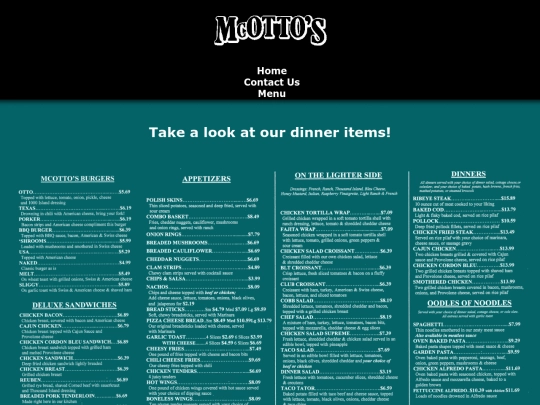dinner screenshot