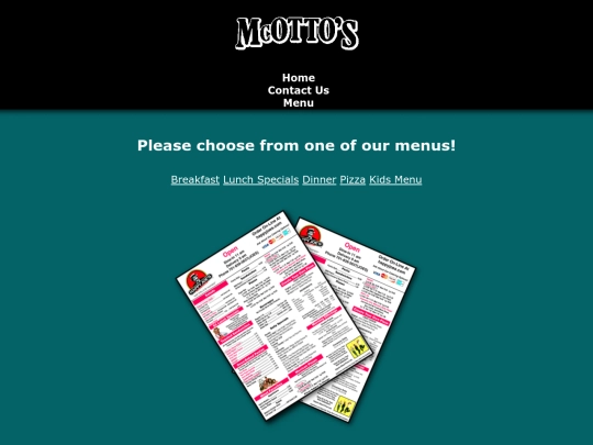 menu screenshot