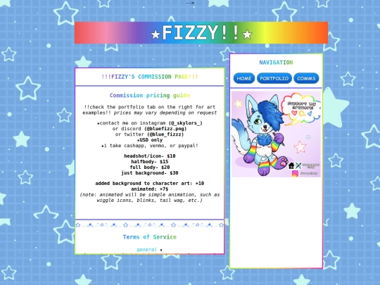 commissions screenshot