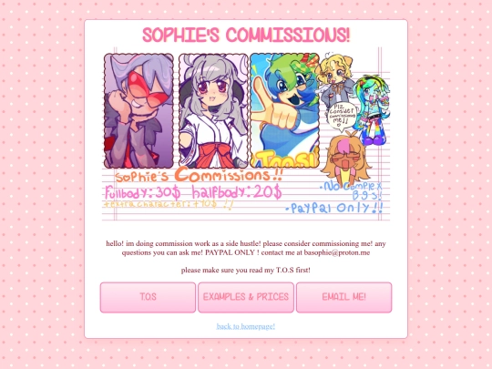 commissions screenshot