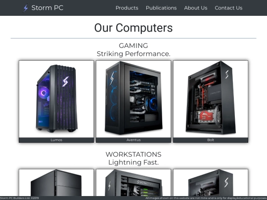 products screenshot