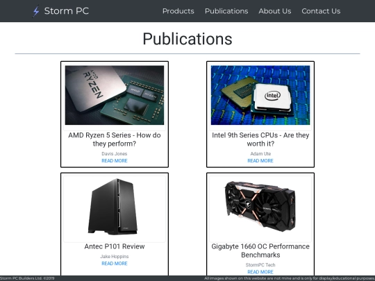 publications screenshot