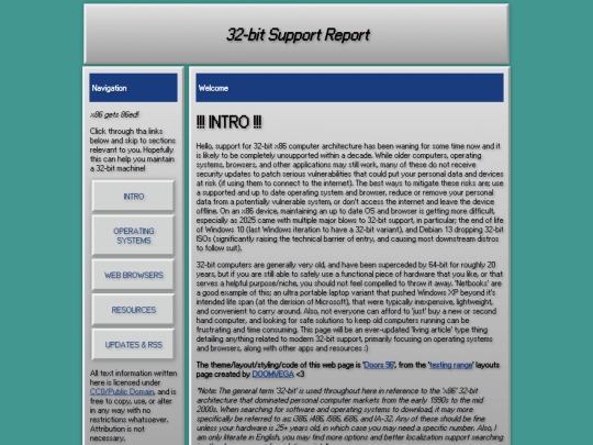 32bitsupportreport screenshot