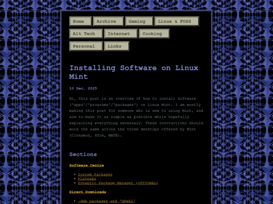 posts/2025-12-10-Installing-Software-on-Linux-Mint screenshot