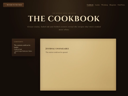 pages/recipes screenshot