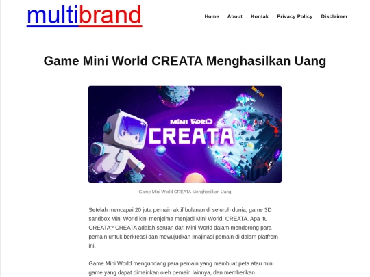 game-mini-world-creata-menghasilkan-uang screenshot