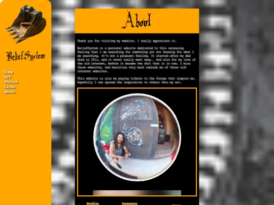 Pages/About screenshot