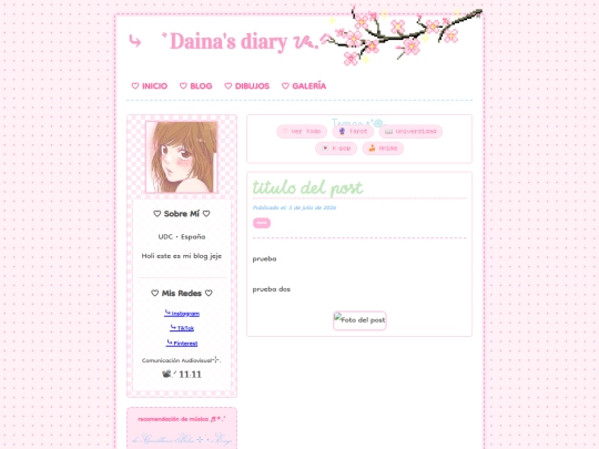 blog screenshot