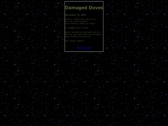 poetry/damaged_doves screenshot