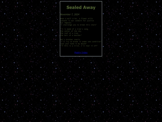 poetry/sealed_away screenshot