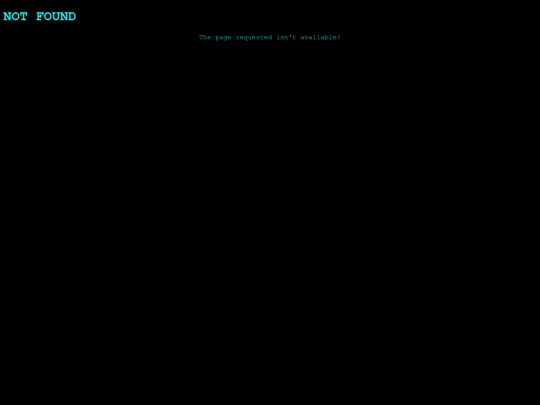 not_found screenshot