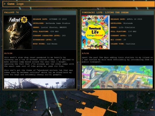 media/gamelogs screenshot