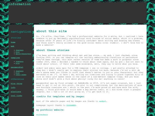 info screenshot