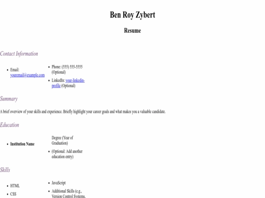 index screenshot