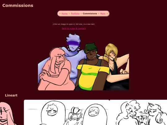 commissions screenshot