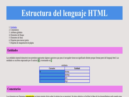 index screenshot
