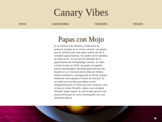 canaryvibes/Gastronomía screenshot
