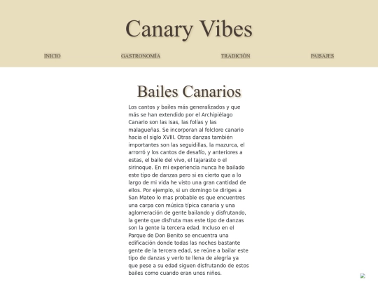 canaryvibes/Tradición screenshot