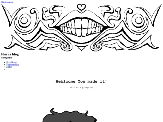 Blog screenshot