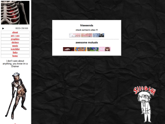 links screenshot