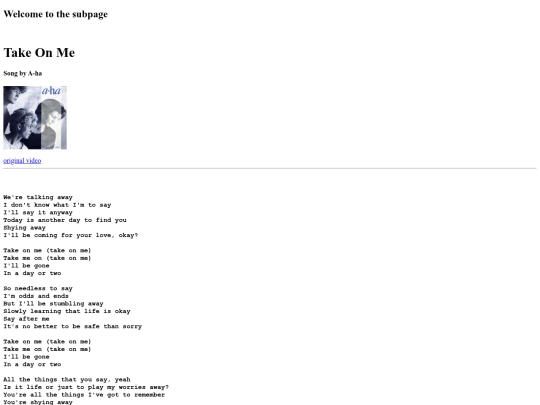 subpage screenshot