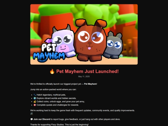 Blog/release screenshot