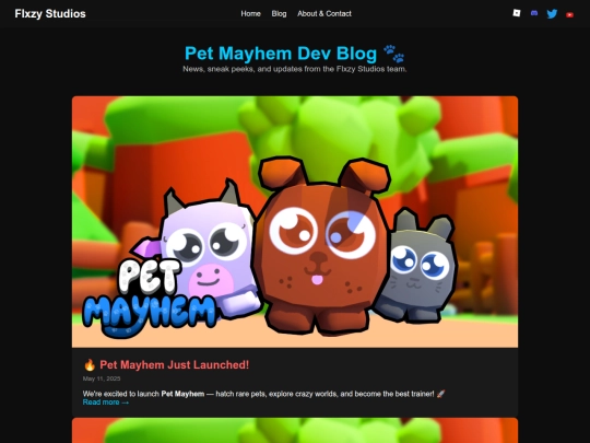 blog screenshot
