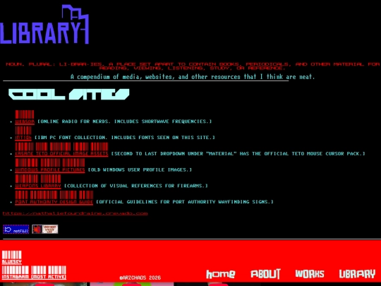 library screenshot