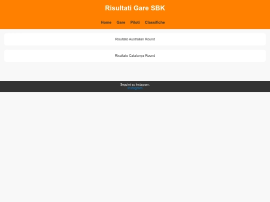 risultatisbk screenshot