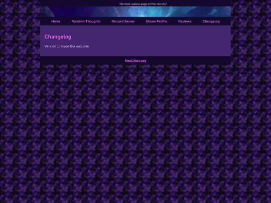 changelog screenshot