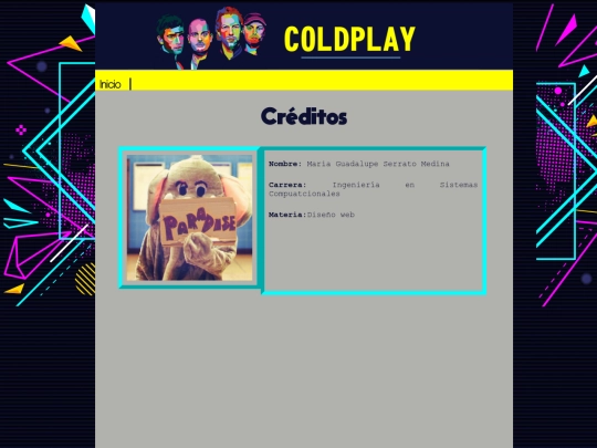 Sitio_Coldplay/Creditos screenshot