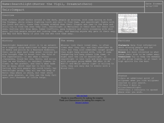 Hunter_groups/Searchlight screenshot