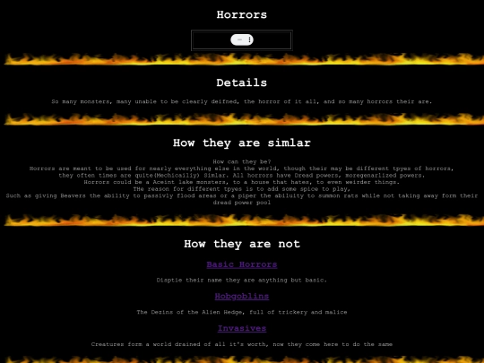 Monsters/Horrors screenshot