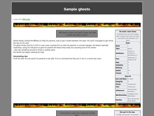 Monsters/Samplemonsters/sampleghosts screenshot
