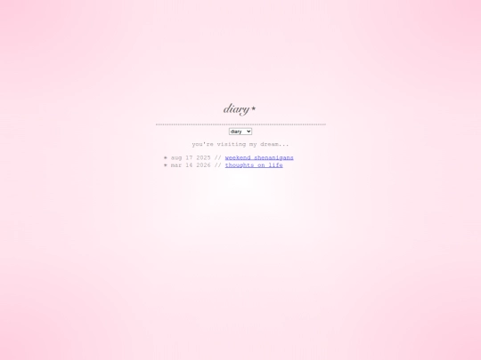 diary screenshot