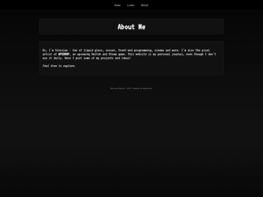 Section/about screenshot