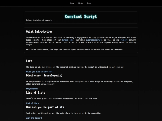 Section/constantScript/Introduction screenshot