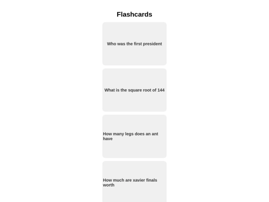 flashcard screenshot