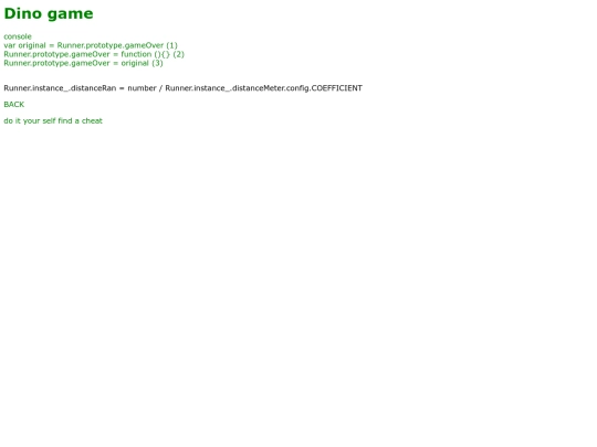 dinogame screenshot