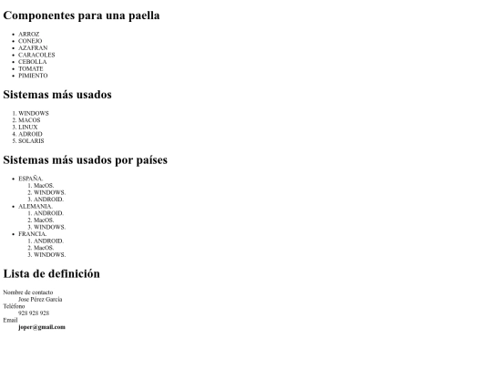 listas screenshot