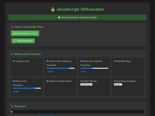 tools/obfuscate-js screenshot