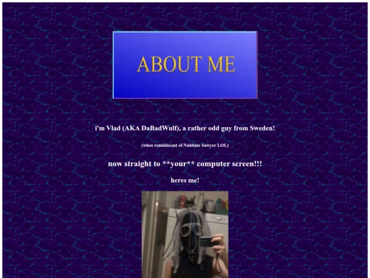 aboutme screenshot