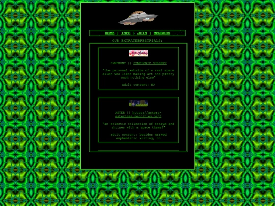 alienring/pages/members screenshot