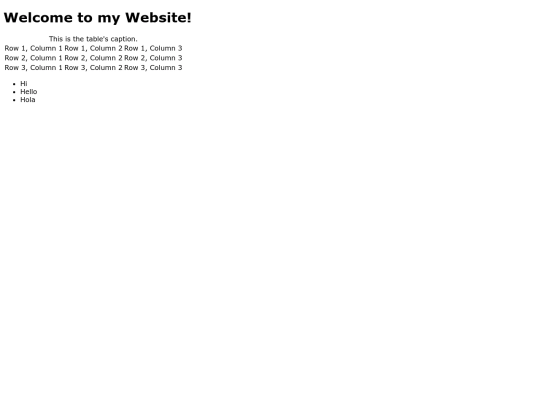 Tables screenshot
