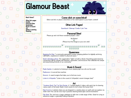 links screenshot