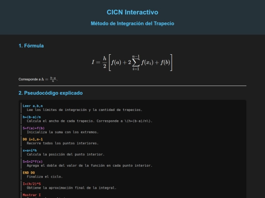 CICN/trapecio screenshot
