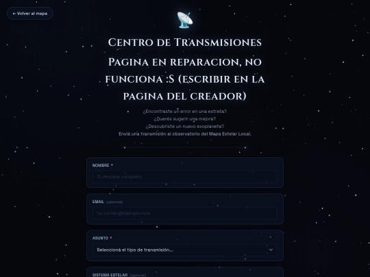 stellar-map/transmisiones screenshot