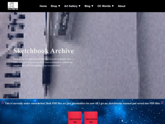 sketchbookarchive screenshot